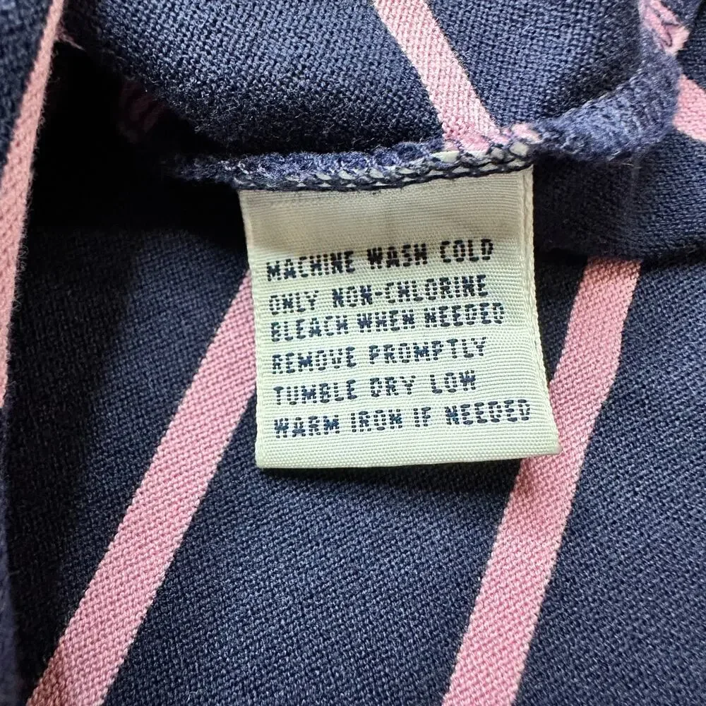 RLX Ralph Lauren Golf Polo‎ Men’s Large Striped Pink Blue Moisture Wicking